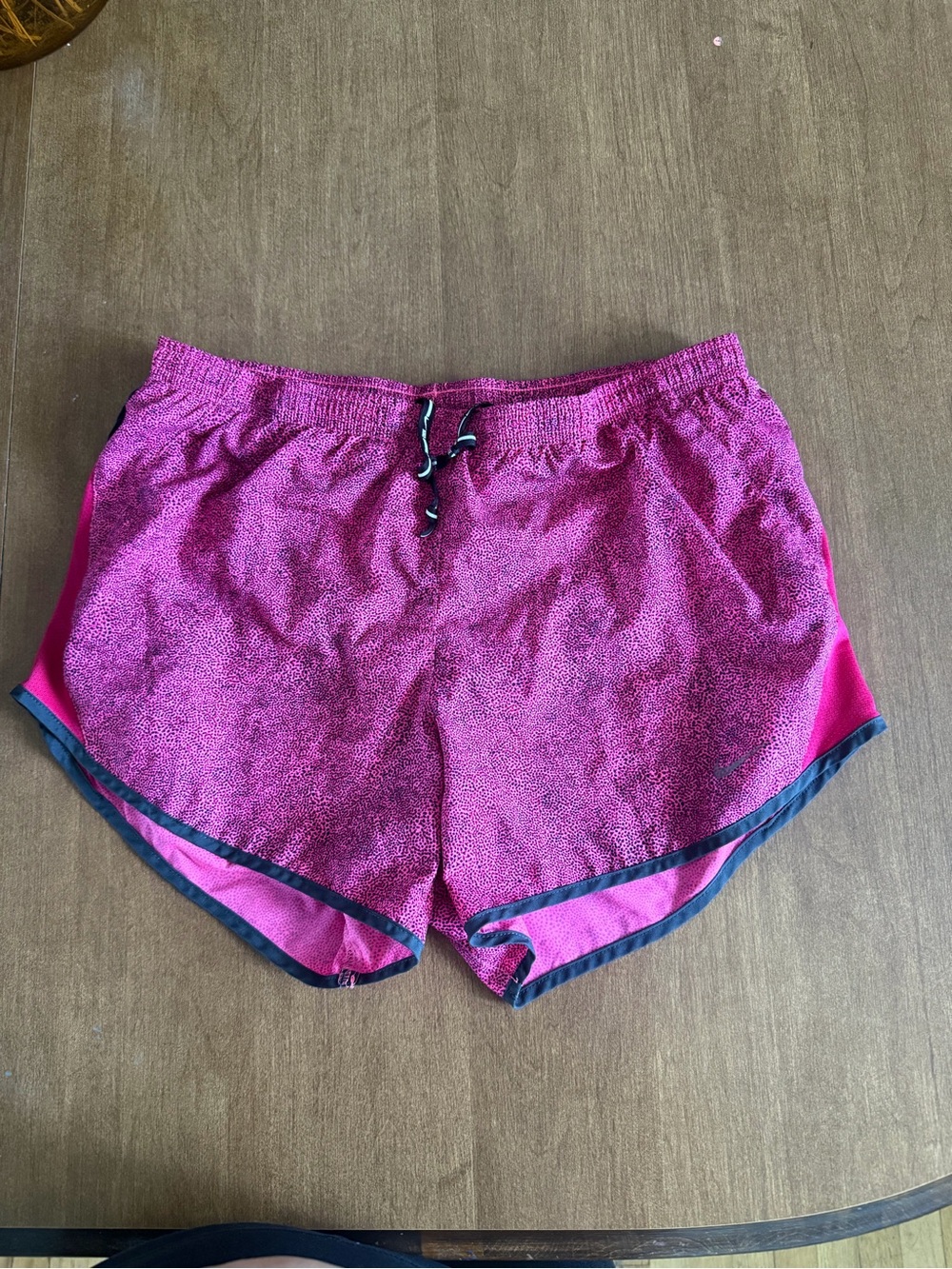 Nike Magenta Women's Athletic Shorts with Black Trim